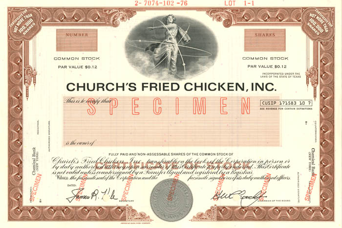 Church's Fried Chicken, Inc.